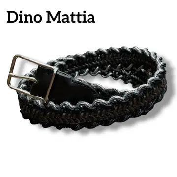 Dino Mattia 뜨개질 메쉬 가죽 벨트 이탈리아제 85/34