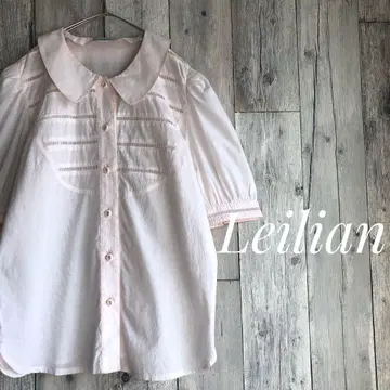 Leilian 레리안 반팔 블라우스 셔츠 모리걸 페어리 그런지