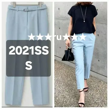 PLST 2021SS 폴리에스테르 옥스 테이퍼드 팬츠 S 사이즈