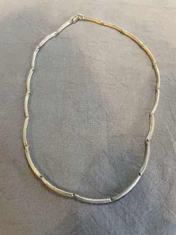실버 바 초커 약 38cm