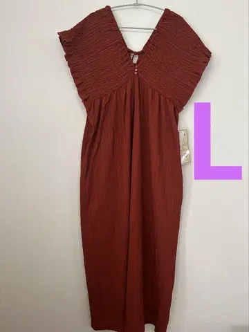 시마무라 셔링 원피스 L 오렌지