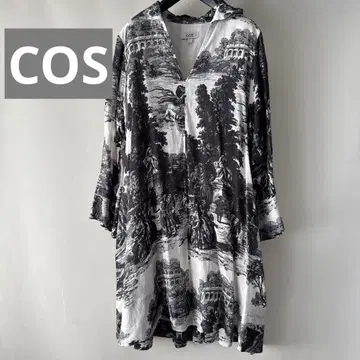 코스 원피스 튜닉 상의 토와레 패턴 새상품급 코스
