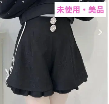 ROJITA 전체 레이스 사이드 라인 숏 팬츠 양산형 지뢰계