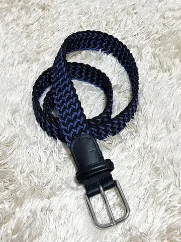 새상품급 이탈리아제 Anderson's 80 콤비 가죽 메쉬 벨트