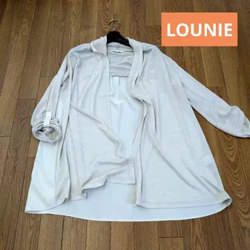 LOUNIE 베이지 가디건 시어 셔츠 FREE 새상품급