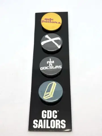 GDC 초기 캔뱃지 4개 세트