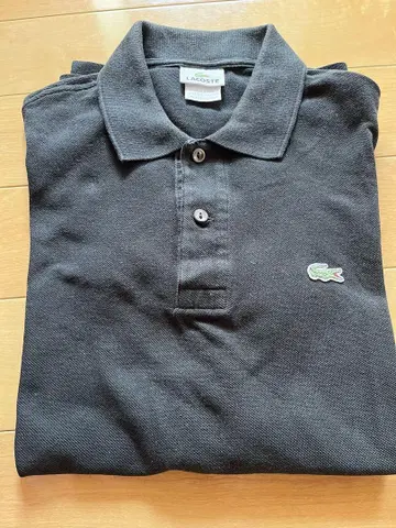 라코스테 피케 셔츠 블랙 designed in france 사이즈 5