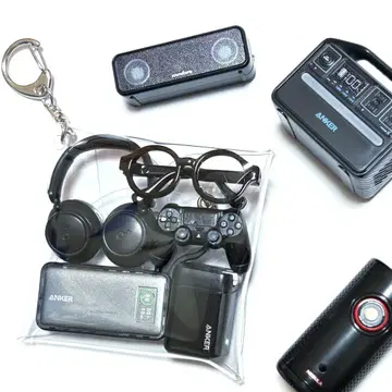 가챠 파우치 성인 블랙 검정 anker 게임 가챠 프레스