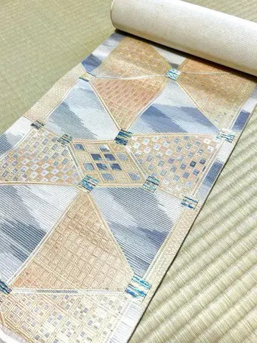 하카타 오리 기하학 패턴 오비