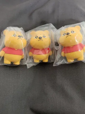 디즈니 나카나카이몬 푸우 3개 가챠가챠