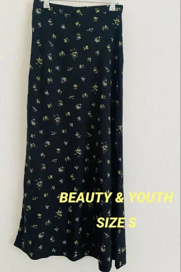 BEAUTY & YOUTH 꽃무늬 롱 스커트 S