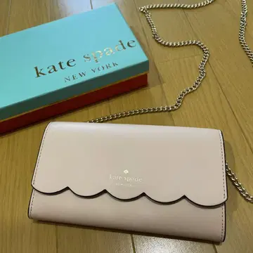 케이트 스페이드 kate spade 장지갑 핑크 체인 포함