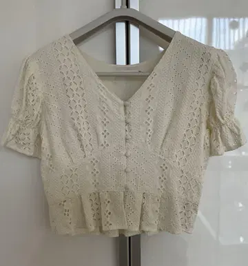 MOUSSY 블라우스 화이트