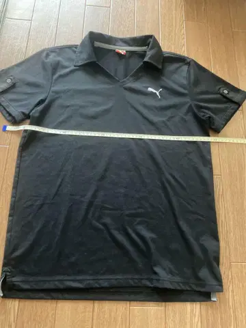 푸마 블랙 피케 셔츠 M 사이즈