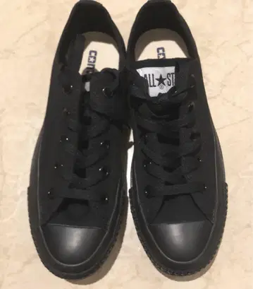 새상품급 CONVERSE ALL STAR OX 블랙 흑백 23cm