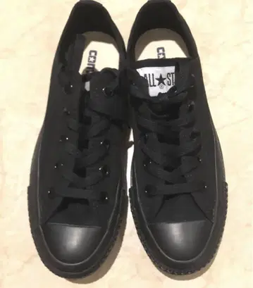 새상품급 CONVERSE ALL STAR OX 블랙 흑백 23cm