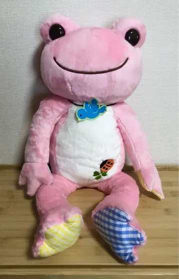 개구리 피클스 봉제 인형 M 사이즈 핑크색 파랑새 무당벌레