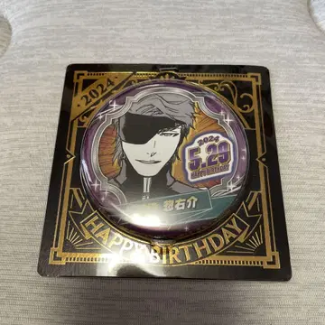 BLEACH 생일 캔뱃지 네이비 나염 소우스케