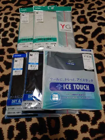 GUNZE YG DRY & DEO 티셔츠 M 사이즈