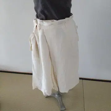 TOMORROWLAND MACPHEE 랩 와이드 팬츠 화이트
