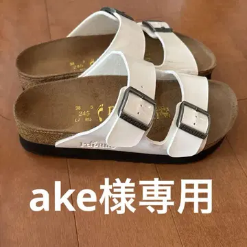 버켄스탁 Arizona 파필리오 에나멜 통굽 샌들 24.5cm