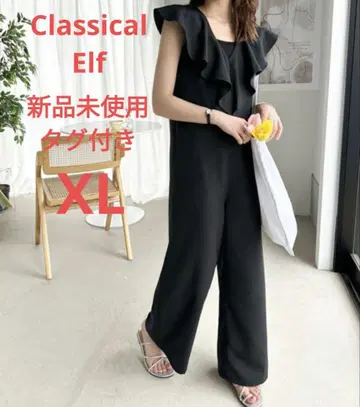 클래식 엘프 미사용 새상품 택 포함 V넥 와이드 살로펫