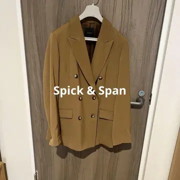 Spick & Span 브라운 더블 브레스트 자켓