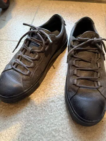 TOD'S 가죽 스니커즈 GRAY 사이즈 6