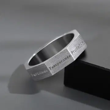 silver925 레트릭 옥타곤 실버 925 반지
