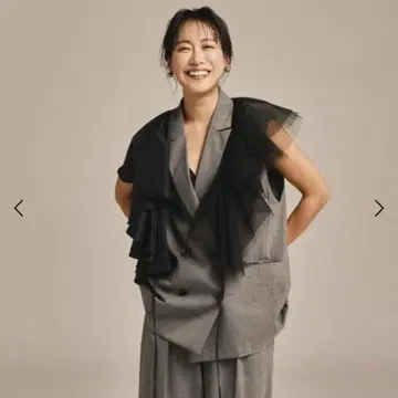 아파트 바이 로리즈 이시오카 마미 콜라보 프릴 새시가 달린 베스트