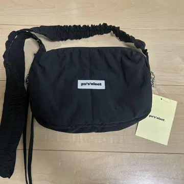pu'select 블랙 숄더백 시마무라