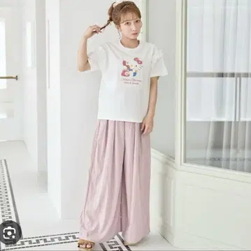 새상품 핑크 가우초 팬츠