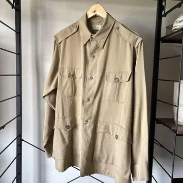 1960년대 L.L.BEAN 필기체 택 사파리 자켓 개버딘