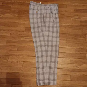 BERNARD ZINS 체크 무늬 시어서커 슬랙스 size44
