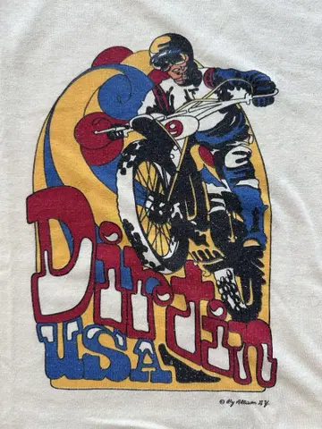 80s 탱크탑 빈티지 모토크로스 바이크