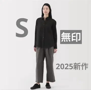 MUJI 린넨 이지 와이드 팬츠