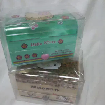 헬로키티 팬시 소품함 레오파드 무늬 일광화상 키티