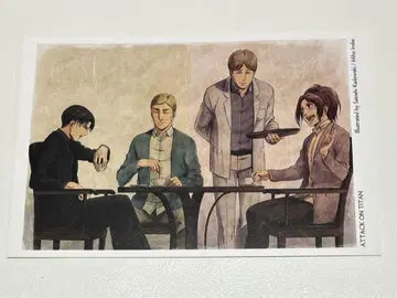 진격의 거인 엽서 WIT STUDIO 엔드 카드 간부 리바이