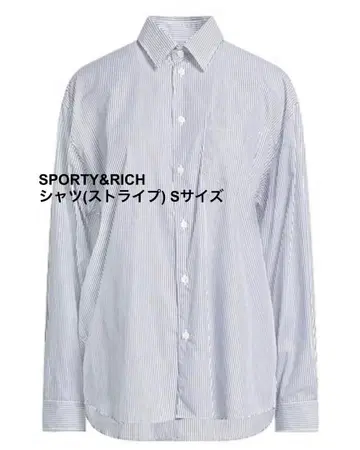 SPORTY&RICH 스트라이프 셔츠