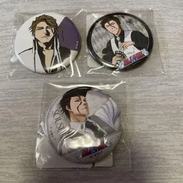 BLEACH 네이비 나염 소우스케 캔뱃지