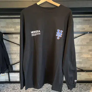 뉴에라 NY Mets 메츠 긴팔 티셔츠 XXL 블랙 롱 T