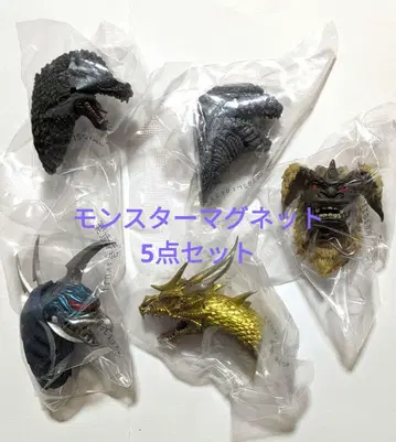 제일복권 고질라 G상 몬스터 헤드 마그넷 5개 세트
