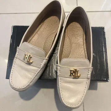 LAUREN RALPH LAUREN 베이지 로퍼 65 23.5cm