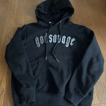 godsavage 블랙 후드티 M