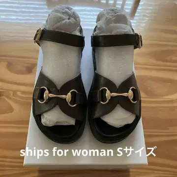 SHIPS 비트 스트랩 샌들 차콜 그레이 / S 사이즈
