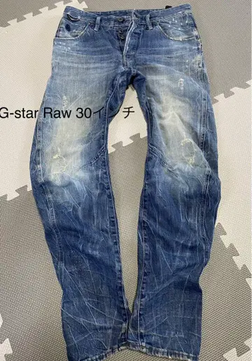 G-star Raw 데미지 가공 데님 30인치