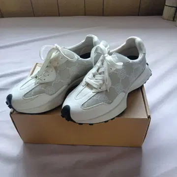 안코키네 모노그램 패턴 콤비 스니커즈 토프 패턴 S