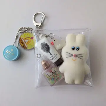 가챠 파우치 화장품 화이트