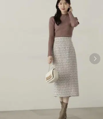 새상품급 PROPORTION BODY DRESSING 트위드 스커트