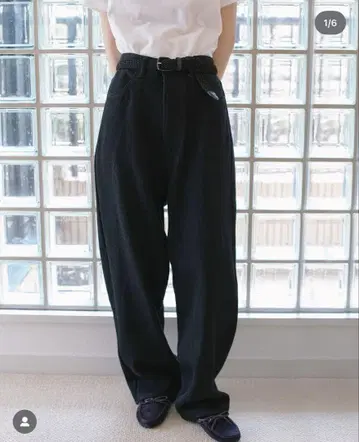 everyone soft denim pants black 블랙